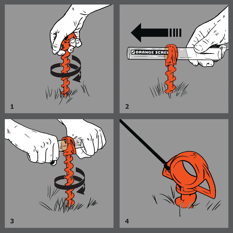 Load image into Gallery viewer, Orange Screw® Small Ground Anchor
