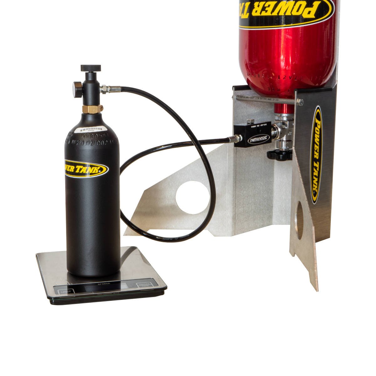 Inverted Transfill Tank Stand for CO2 transfer - Trail and Timber Co