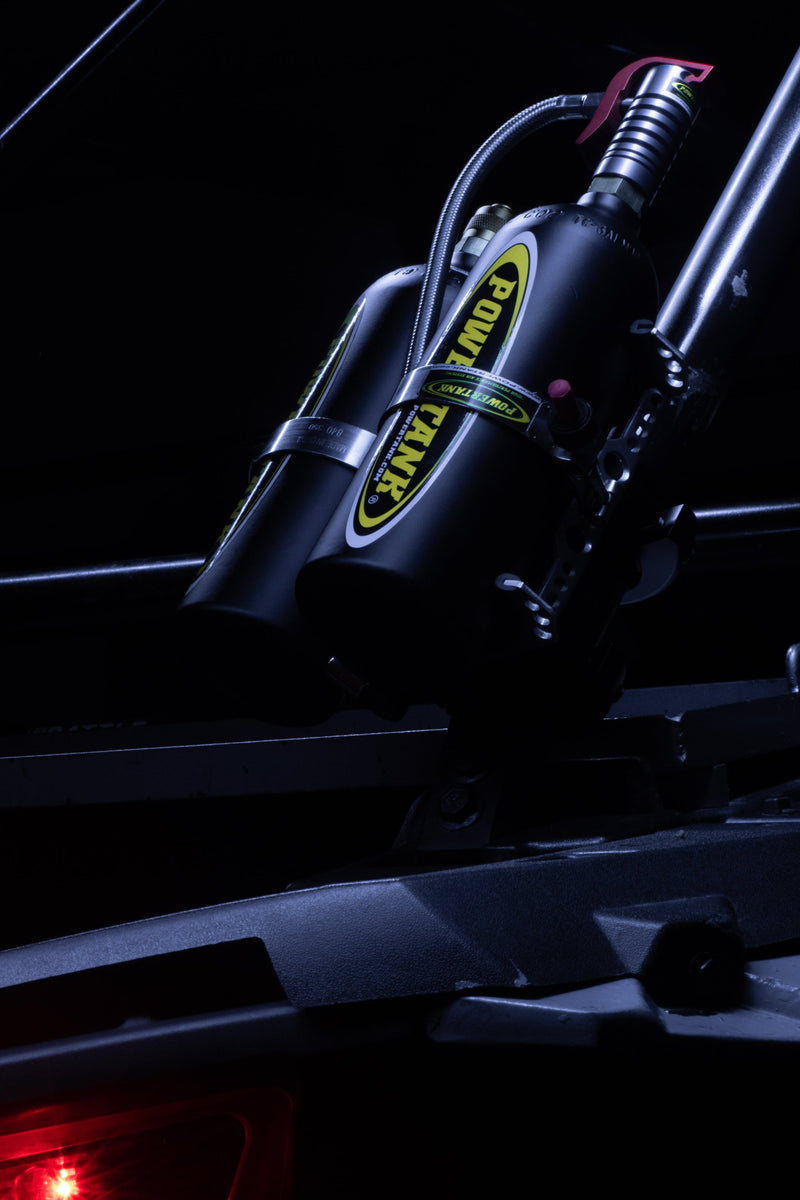 Load image into Gallery viewer, Double Barrel Bracket Power Shot Trigger - SXS Two Bottle CO2 Air Up System Power Tank
