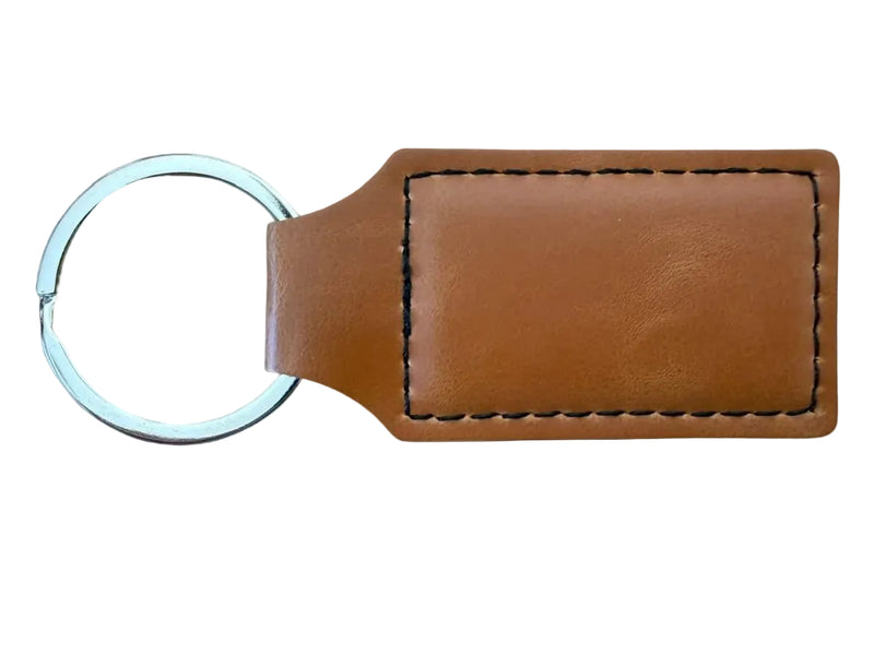 Load image into Gallery viewer, Walnut Leatherette Keychain - Trail and Timber Co
