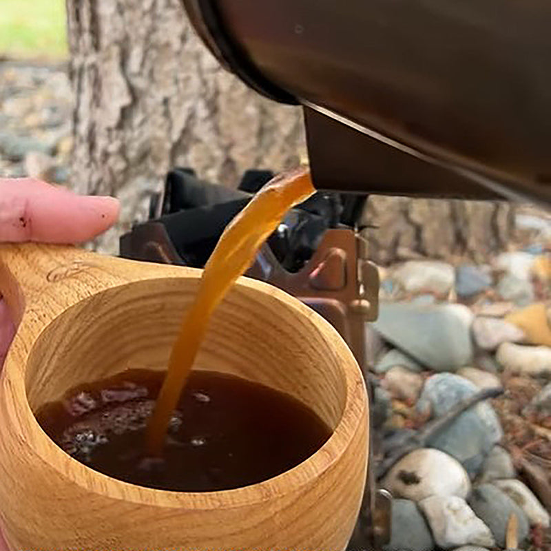 Load image into Gallery viewer, Kyrre™ Carved Nordic Kuksa - Solid Wood Camp Mug - Large 12 oz (350ml)

