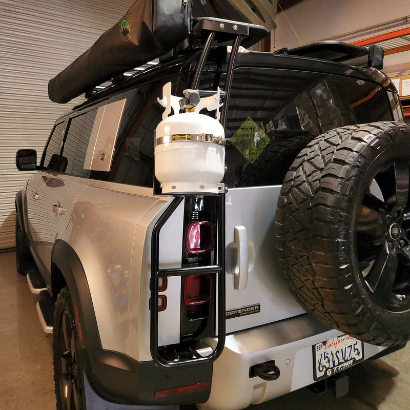 Load image into Gallery viewer, Ladder Cross-Bar Mount for Propane and CO2 Power Tanks
