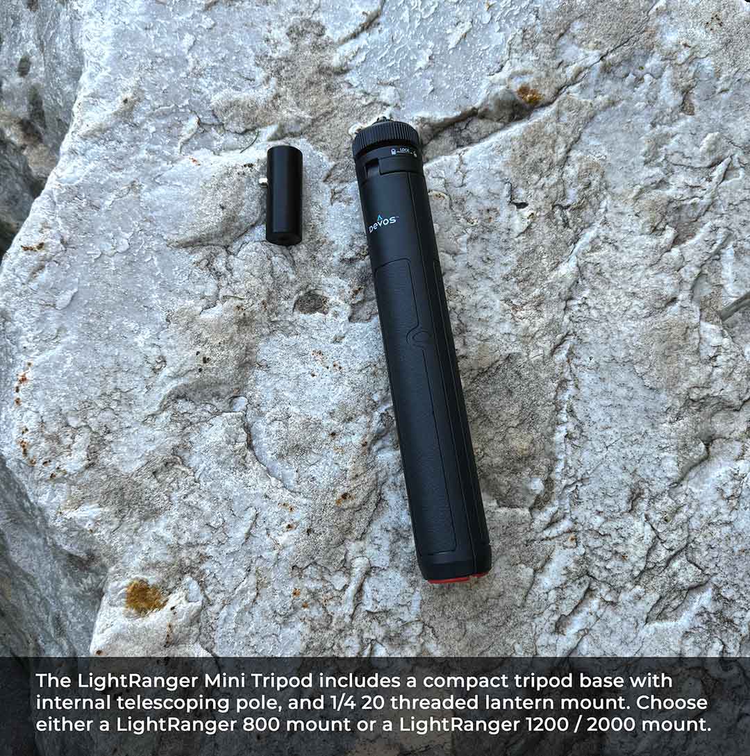 Mini Tripod with Quarter 20 Mount - Trail and Timber Co