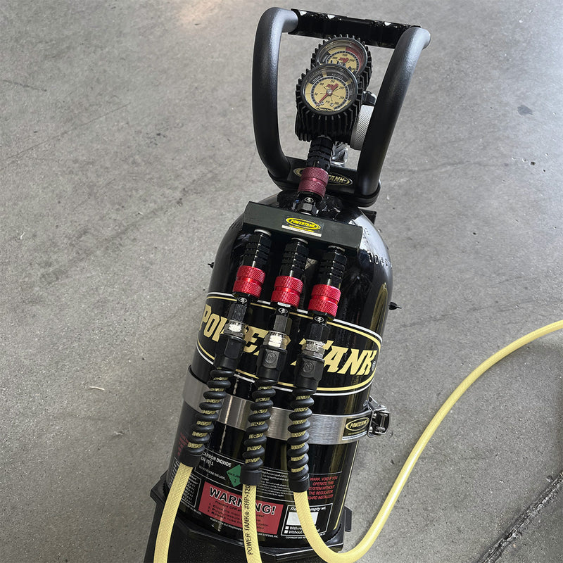 Load image into Gallery viewer, Air Hose Manifold Triple Outlet Power Tank
