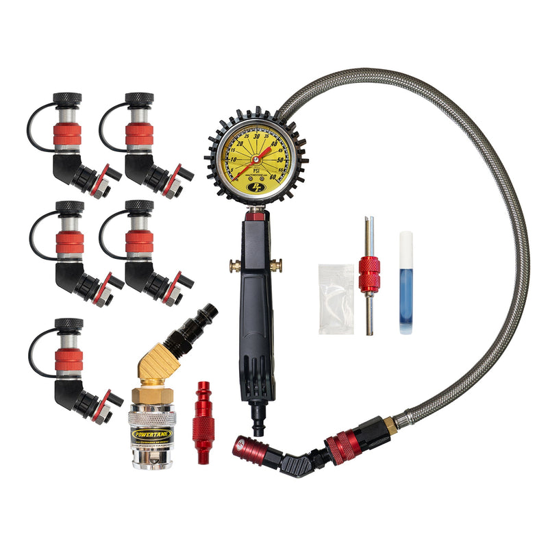 Load image into Gallery viewer, Monster Valve Primary - Standard Valve Stem Mount - 5 pack with Ventoso RED Tire Inflator Gauge
