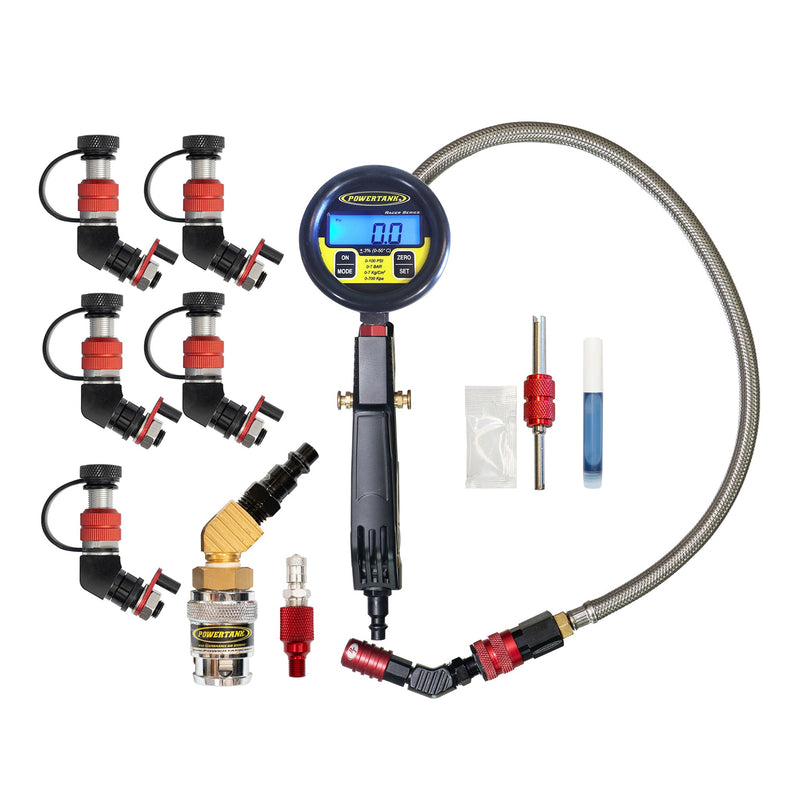 Load image into Gallery viewer, Monster Valve™ Primary - Standard Valve Stem Mount - 5 pack with Ventoso™ RED Tire Inflator Gauge
