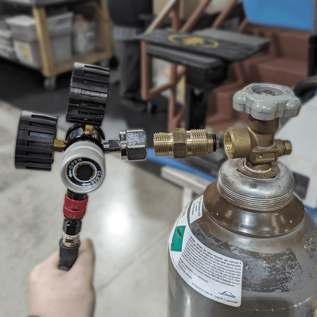 N2 male to CO2 male Adapter Brass - Trail and Timber Co