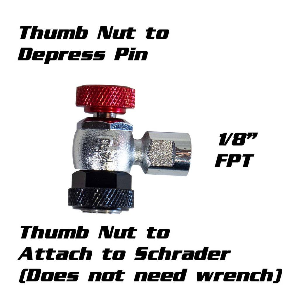 PT Shock Chuck™ - No Air Loss Tire and Shock chuck for hi - pressure applications - 1000 psi WP - Trail and Timber Co