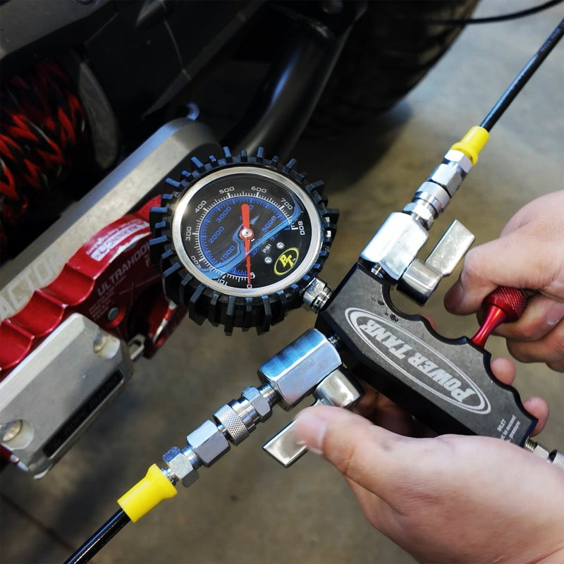 Load image into Gallery viewer, Dual Fill Shock Inflator with Gauge Tool
