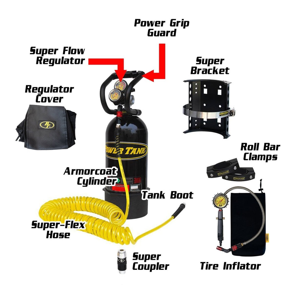 10 lb. Roll Bar Edition Power Tank (also fits 1.5" - 2.5" tubing & CJ, YJ, TJ) - Trail and Timber Co