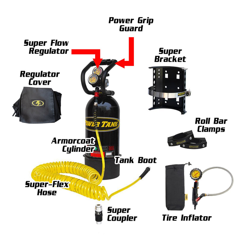 Load image into Gallery viewer, 10 lb. Roll Bar Edition Power Tank (also fits 1.5&quot;-2.5&quot; tubing &amp; CJ, YJ, TJ)
