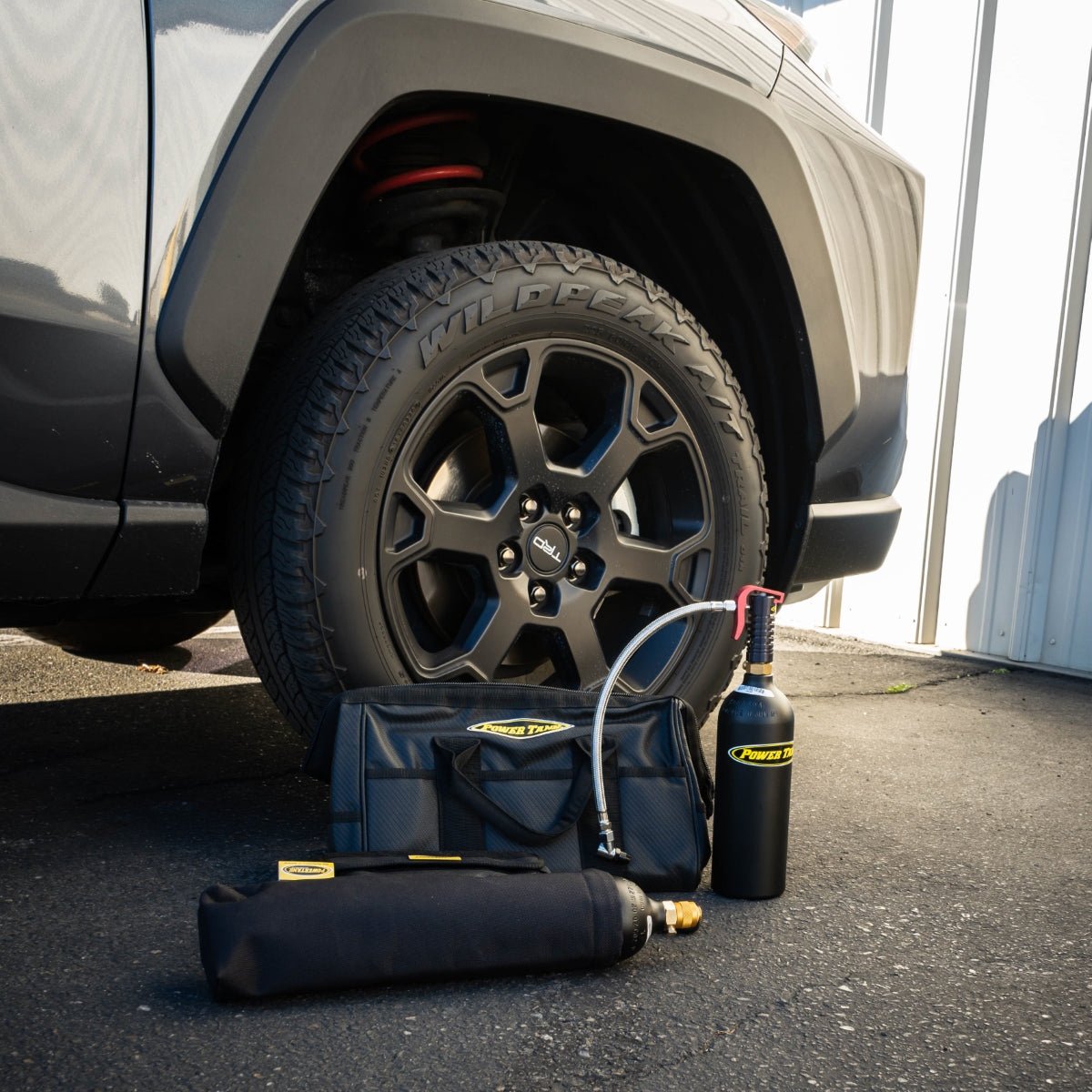 Crossover Tire Air - Up and Repair Kit with Mini Power Tank CO2 Air Source - Trail and Timber Co