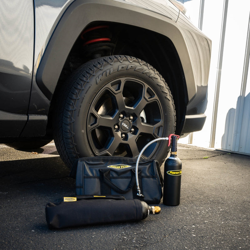 Load image into Gallery viewer, Crossover Tire Air-Up and Repair Kit with Mini Power Tank CO2 Air Source
