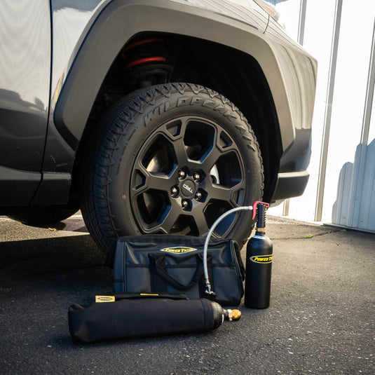Crossover Tire Air-Up and Repair Kit with Mini Power Tank CO2 Air Source