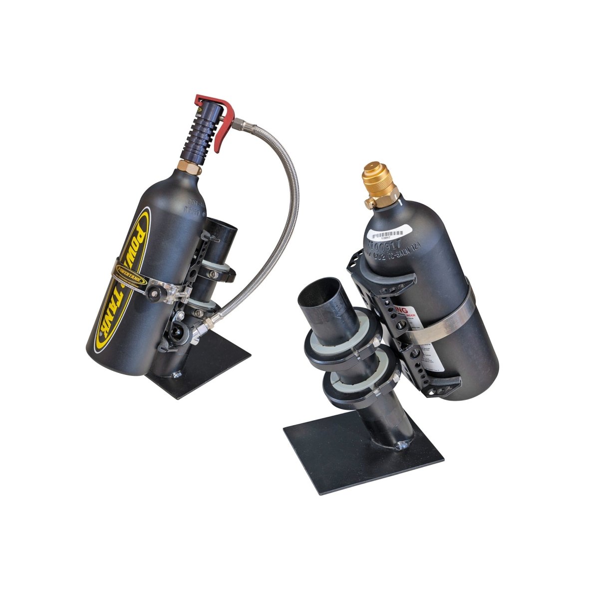 Twin Bracket Power Shot™ Trigger - SXS Two Bottle CO2 Air Up System Power Tank - Trail and Timber Co