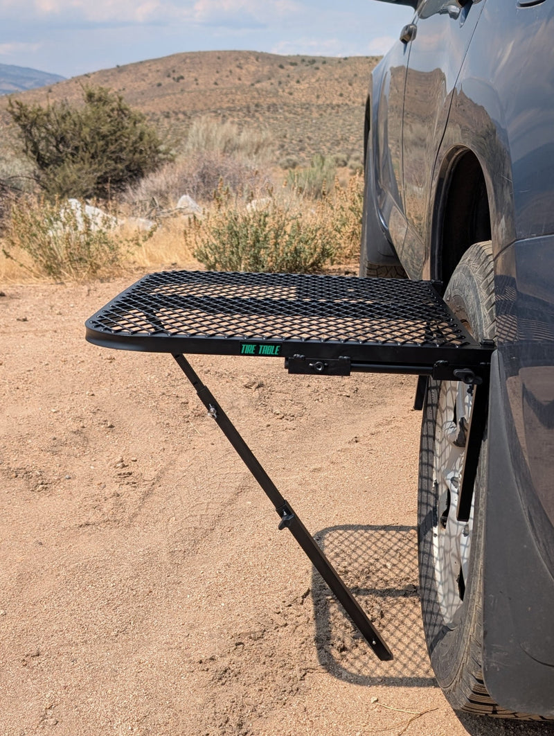 Load image into Gallery viewer, SMALL -  Aluminum Camping Tire Table
