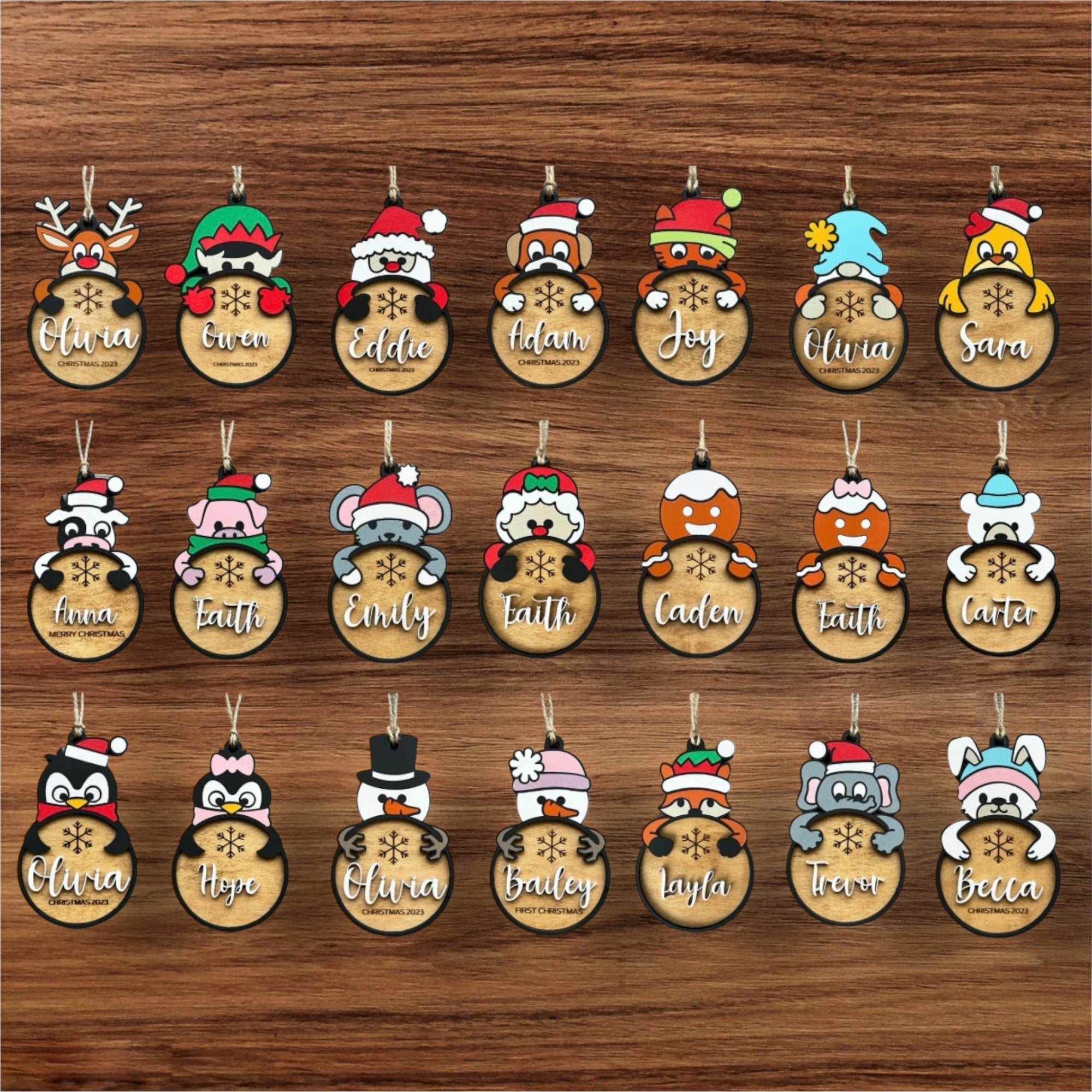 Christmas Character Ornamanets