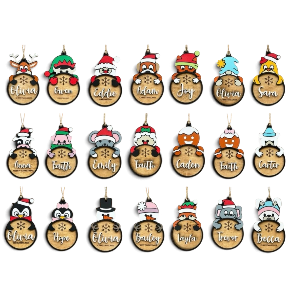 Christmas Character Ornamanets - Trail and Timber Co