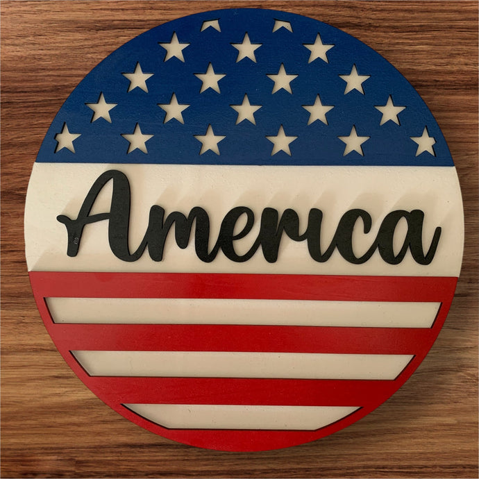 America Door Sign