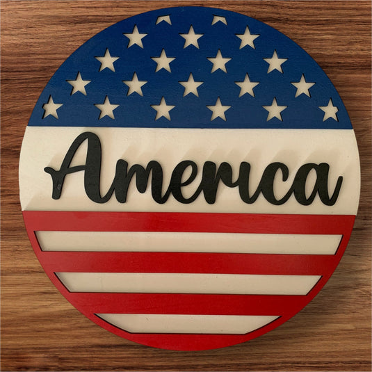 America Door Sign