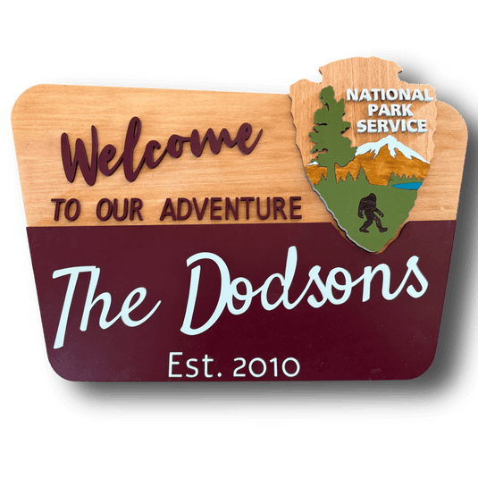 Personalized National Park Wood Sign Custom - Trail and Timber Co