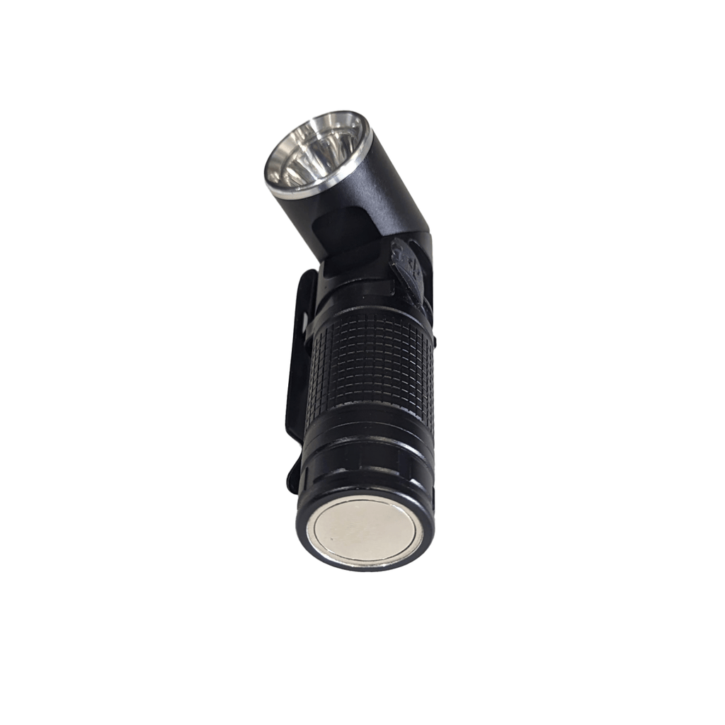 Power Light - Rechargeable flashlight with swivel head, magnet, clip, two brightness levels - Trail and Timber Co