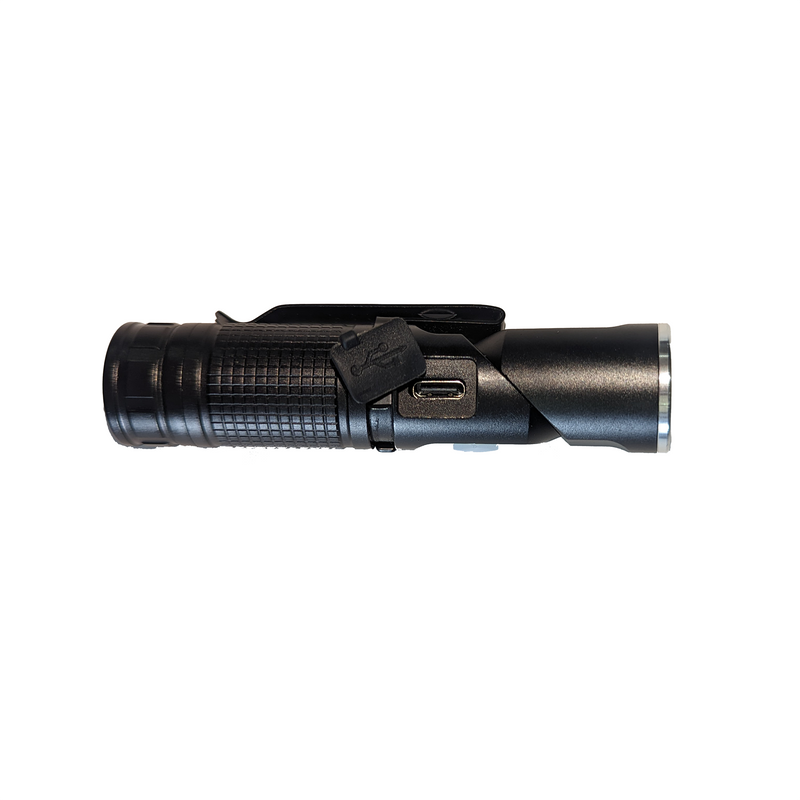 Load image into Gallery viewer, Power Light - Rechargeable flashlight with swivel head, magnet, clip, two brightness levels
