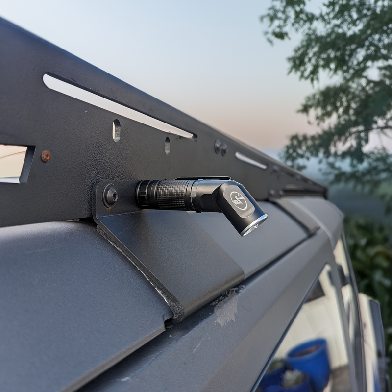 Load image into Gallery viewer, Power Light - Rechargeable flashlight with swivel head, magnet, clip, two brightness levels
