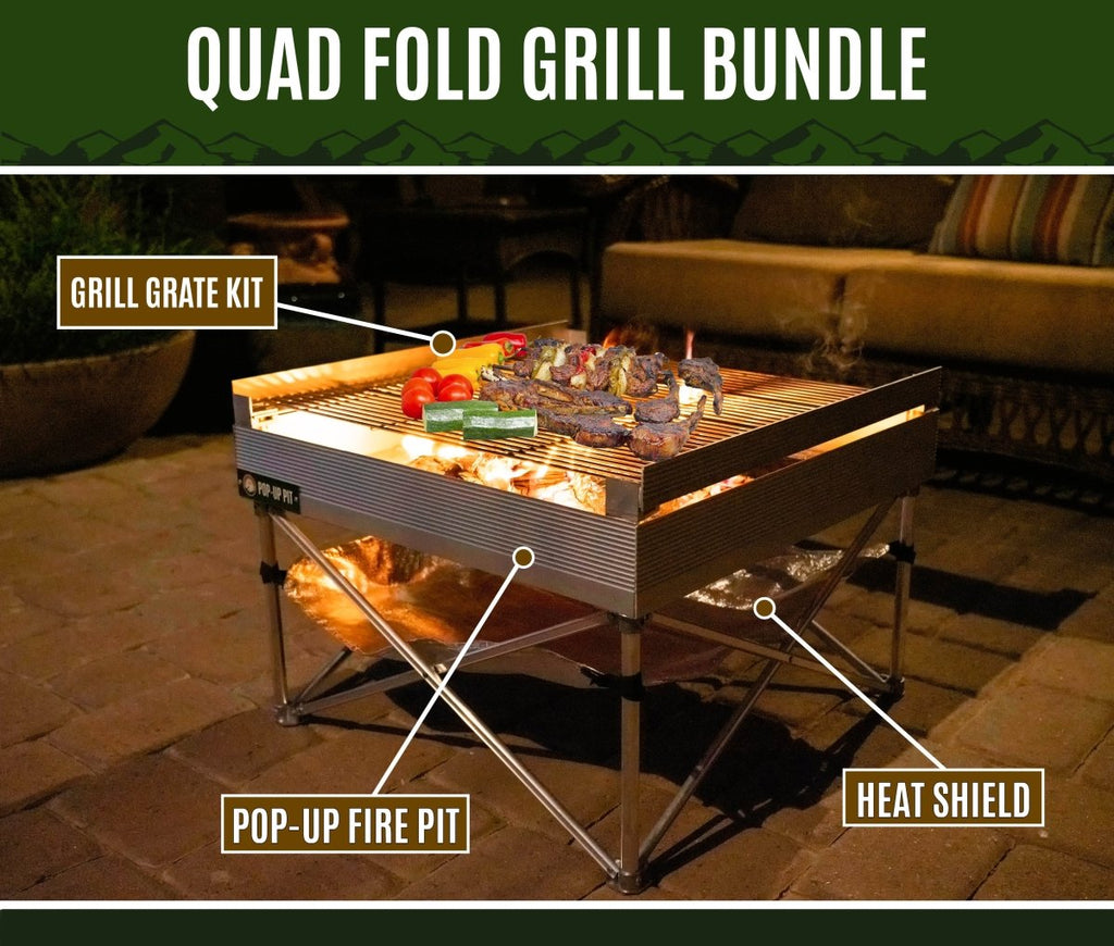 Outdoor Quad - Fold Grill Bundle - Trail and Timber Co