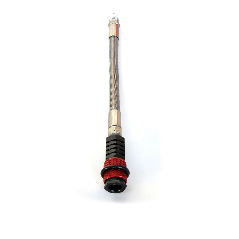 Load image into Gallery viewer, Stiffy Regulator Coupler Upgrade - 10&quot; Stainless Steel Braided Power Flow 3 Coupler Extension
