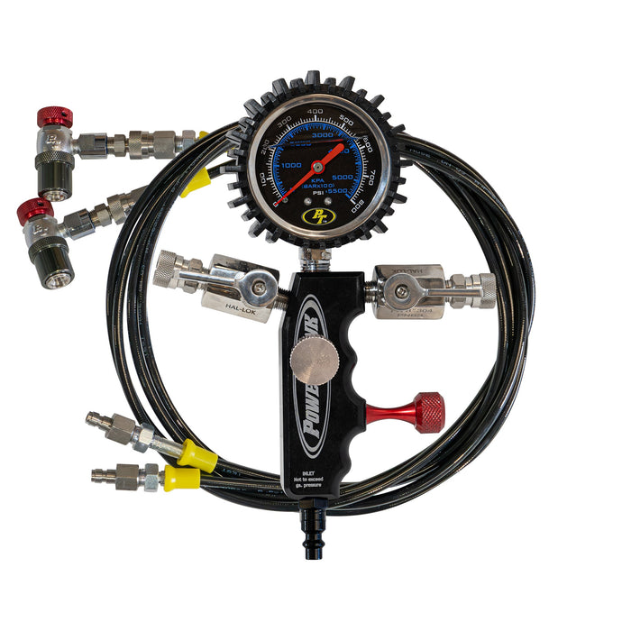 Dual Fill Shock Inflator with Gauge Tool
