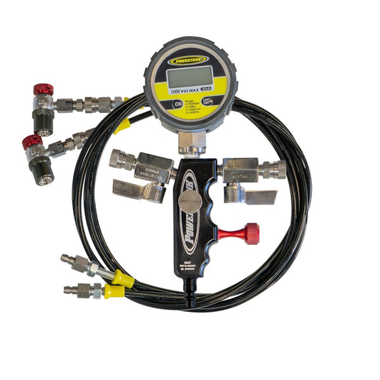 Dual Fill Shock Inflator with Gauge Tool