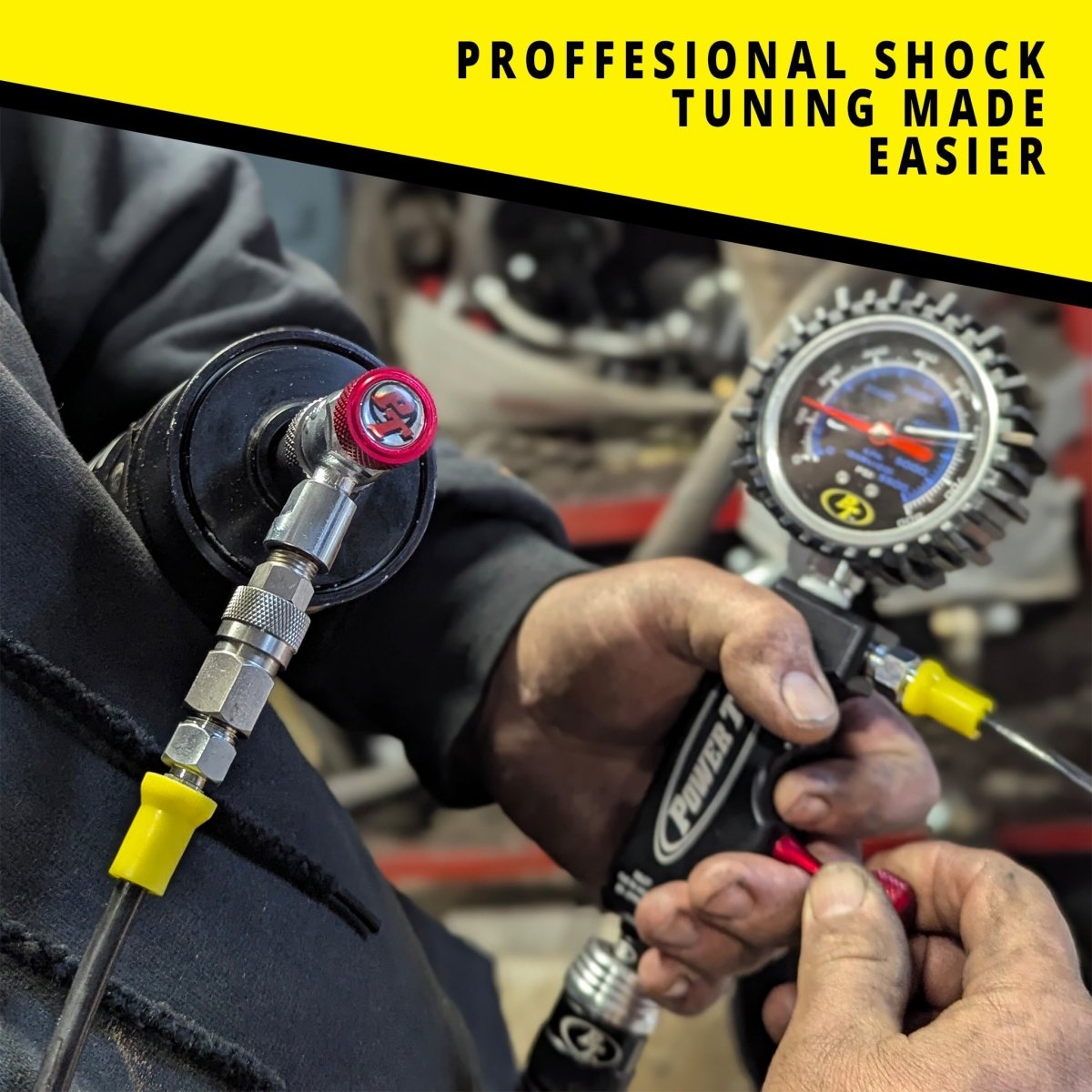 PT Shock Chuck™ Xtra Long - No Air Loss (NAL) Tire and Shock chuck - 1000 psi WP - Trail and Timber Co