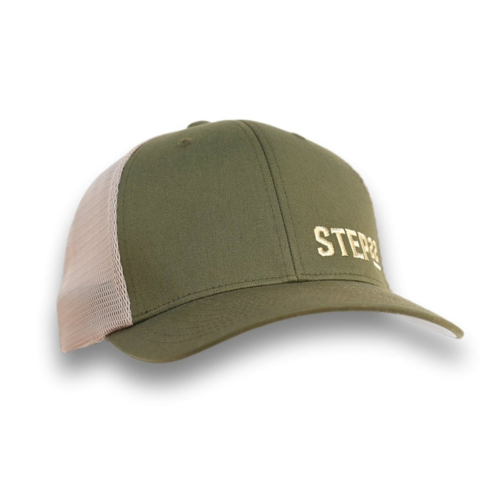 STEP 22 Mesh Hat Olive / Khaki - Trail and Timber Co