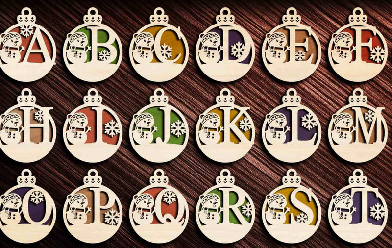 Load image into Gallery viewer, Monogram Ornaments
