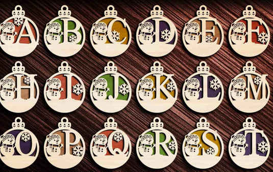 Monogram Ornaments