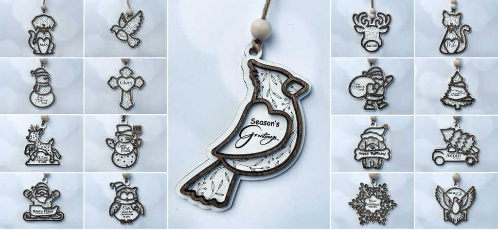 Motif Christmas Ornaments - Trail and Timber Co