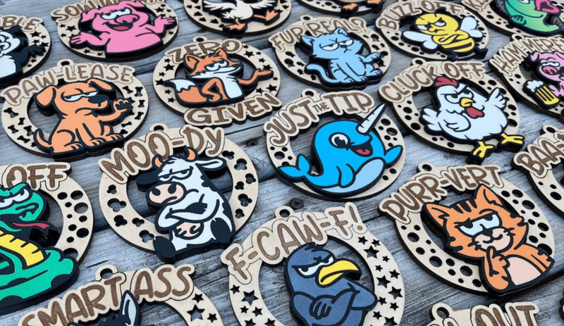 Load image into Gallery viewer, Cheeky Ornaments - Trail and Timber Co
