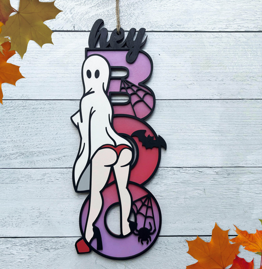 Ghost SEXY BOO Sign