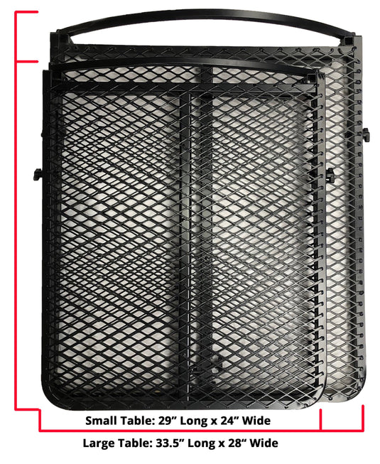 Large Steel Camping Tire Table