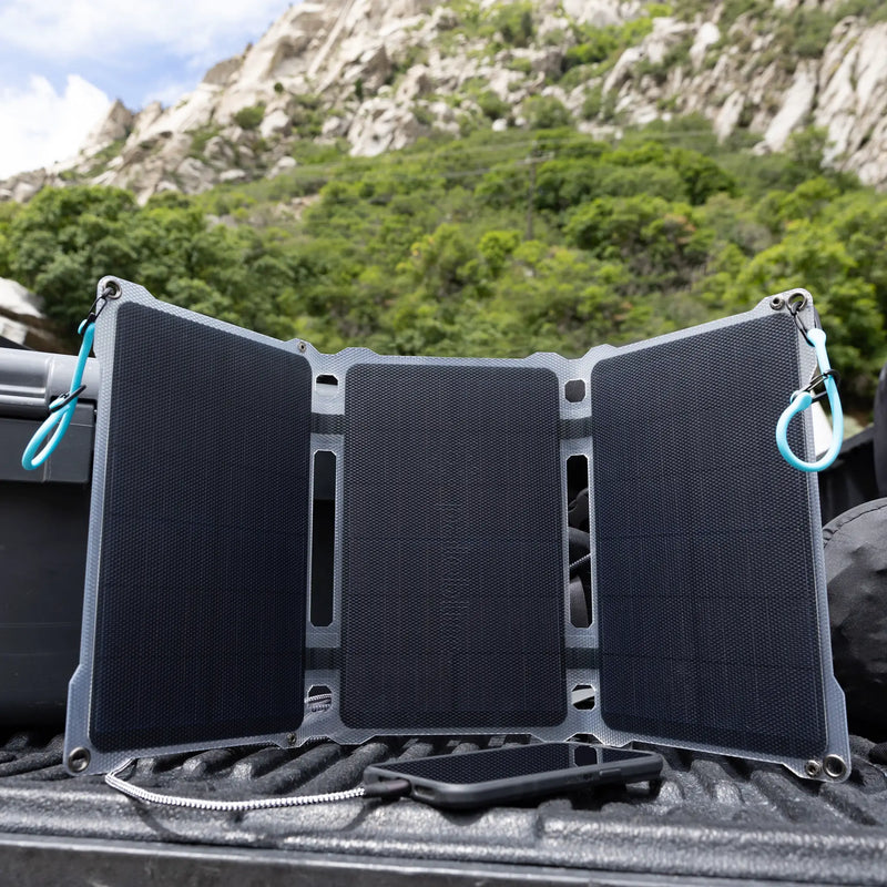Load image into Gallery viewer, AA &amp; AAA Solar Power Kit - USB Rechargeable Lithium Batteries | Paleblue
