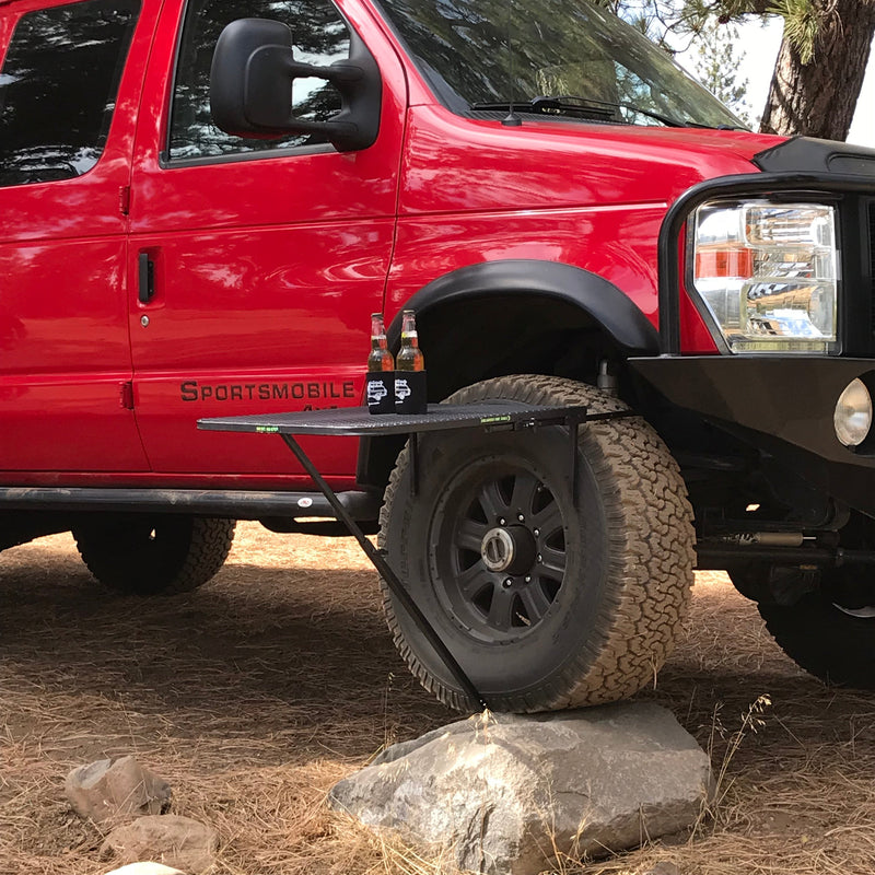 Load image into Gallery viewer, Large Steel Camping Tire Table
