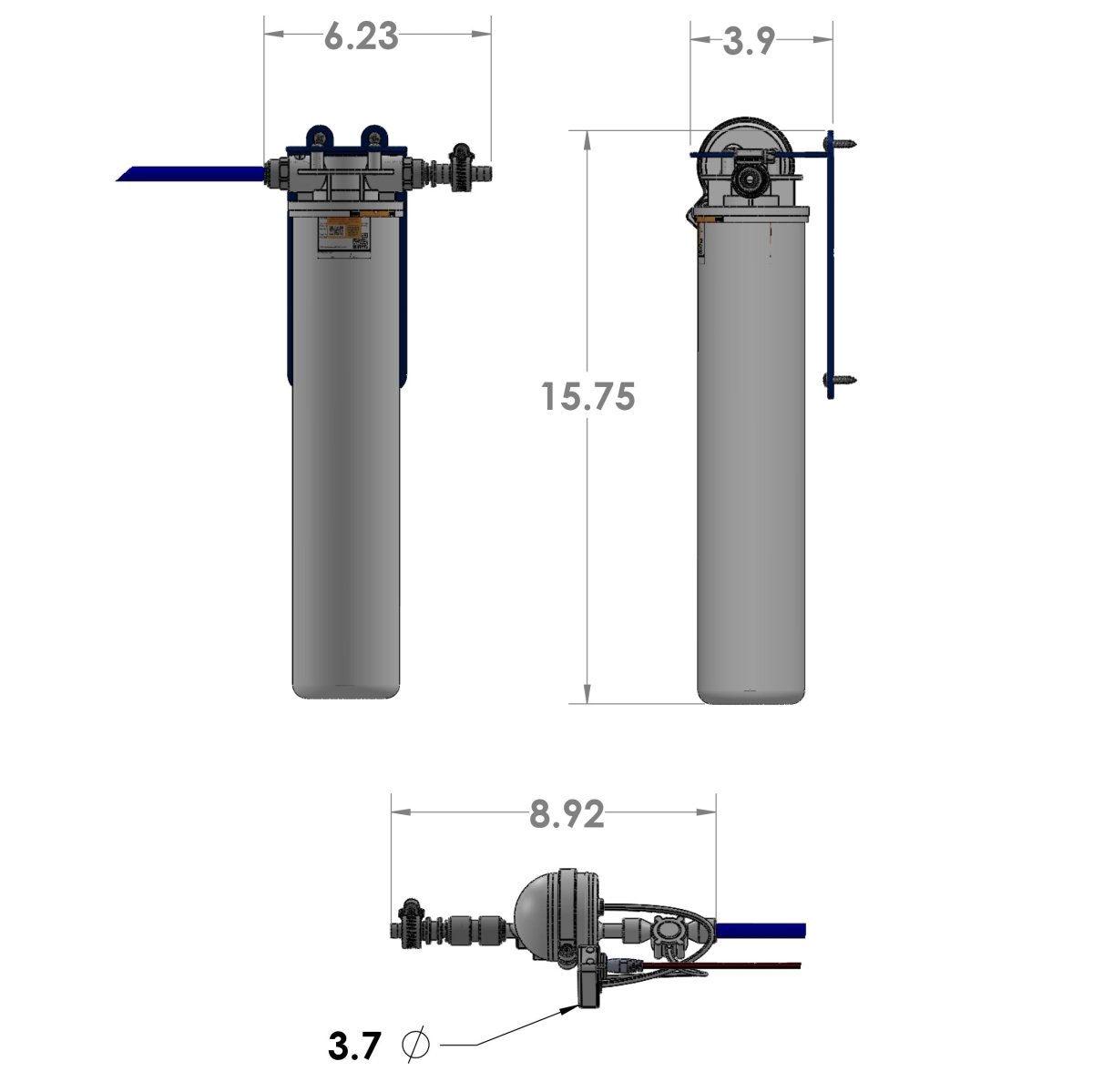 Stealth Flex Twist Built - In Water Filtration & Purification System - Trail and Timber Co