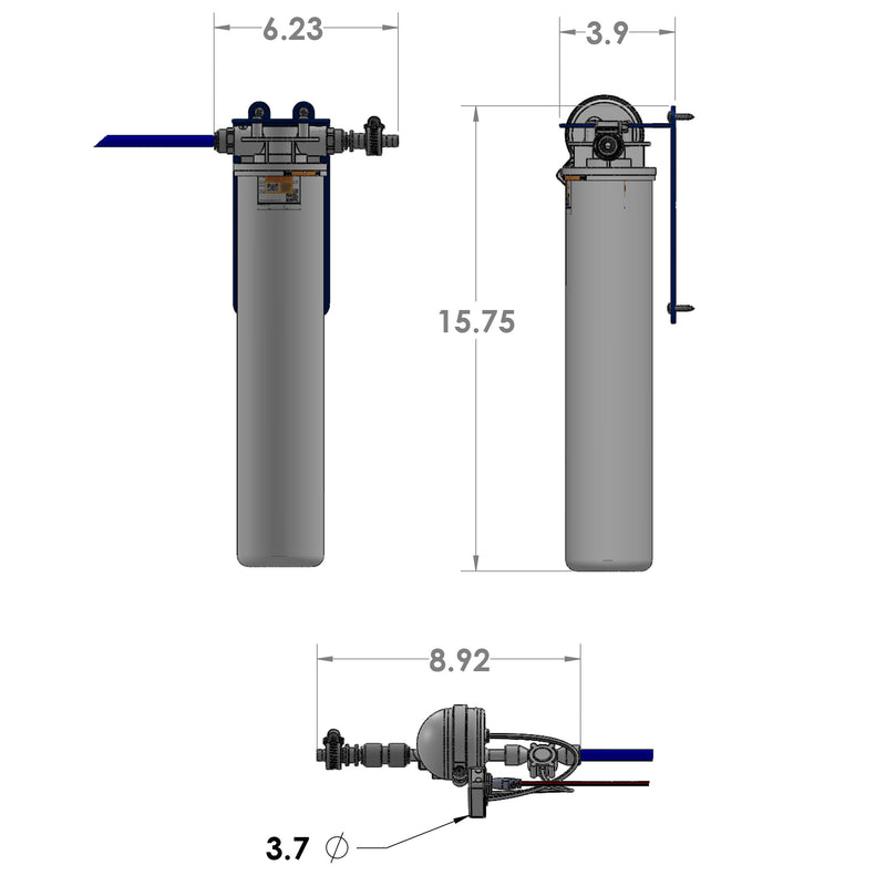 Load image into Gallery viewer, Stealth Flex Twist Built-In Water Filtration &amp; Purification System
