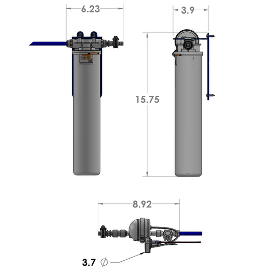 Stealth Flex Twist Built-In Water Filtration & Purification System