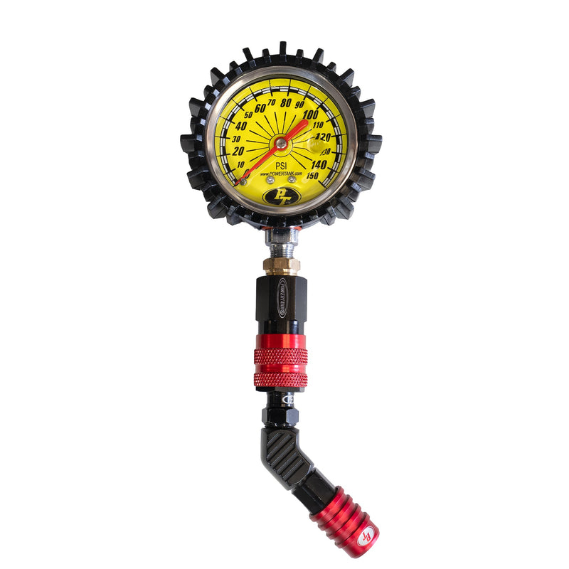 Load image into Gallery viewer, 150A TPG RED - 150 psi Liquid Analog Modular Tire Pressure Gauge
