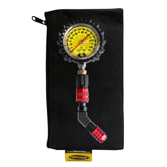 150A TPG RED - 150 psi Liquid Analog Modular Tire Pressure Gauge