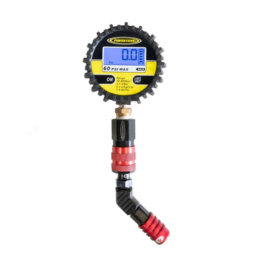 60D TPG RED - 60 psi Back - Lit Digital Modular Tire Pressure Gauge - Trail and Timber Co