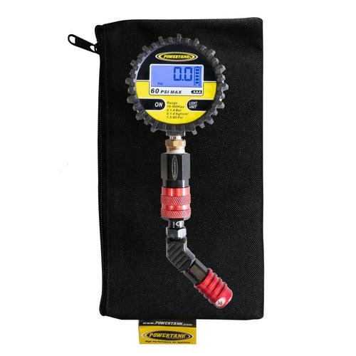 60D TPG RED - 60 psi Back - Lit Digital Modular Tire Pressure Gauge - Trail and Timber Co