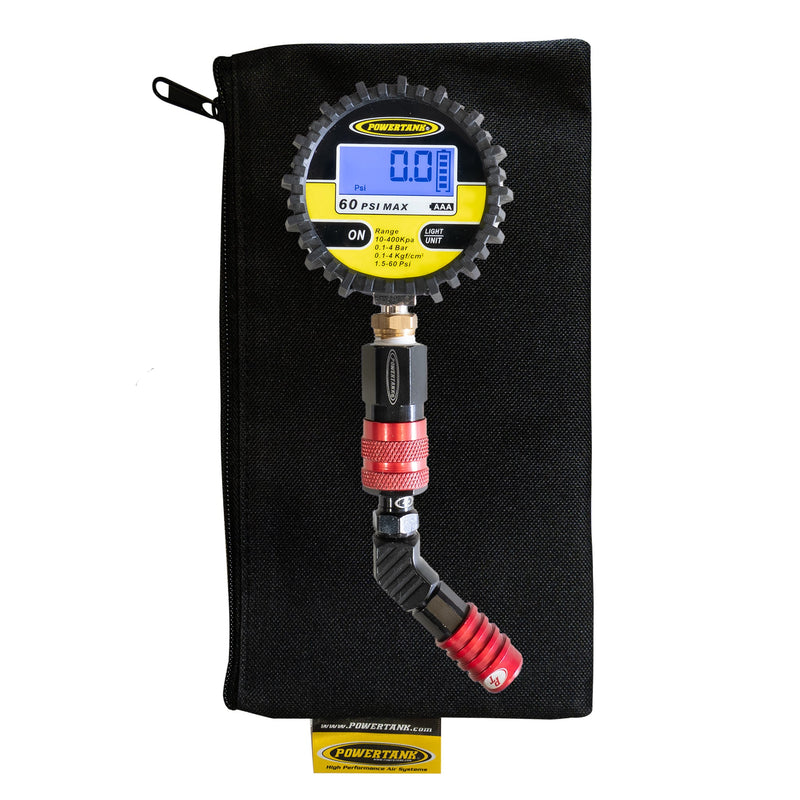 Load image into Gallery viewer, 60D TPG RED - 60 psi Back-Lit Digital Modular Tire Pressure Gauge
